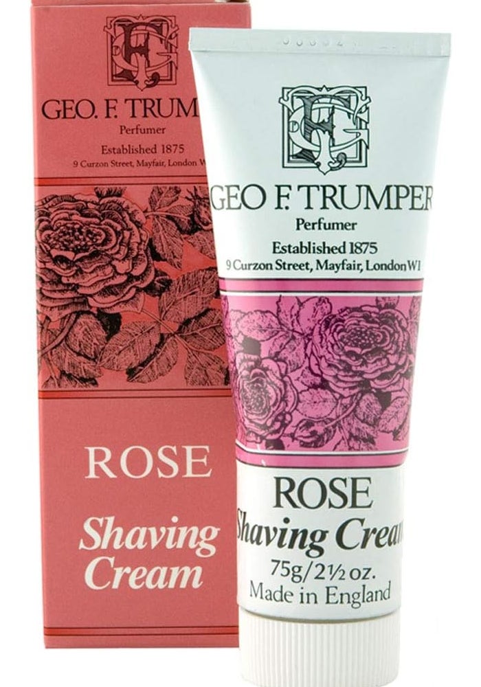 Geo F Trumper Geo F. Trumper Rose Soft Shaving Cream - 75g Glycerine-Based Cream for Comfortable Shaving