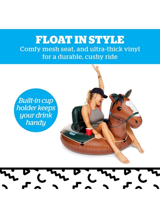 بيج ماوث Inc. طوف قابل للنفخ على شكل أنبوب نهر برونكو من شركة باكين لأنابيب النهر مع حبل مزلاج ومقعد شبكي مريح - Image 4
