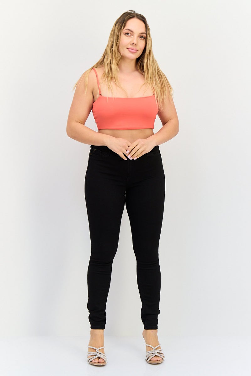 RIVER ISLAND Women Skinny Fit Solid Stretchable Jeans, Black - Image 4