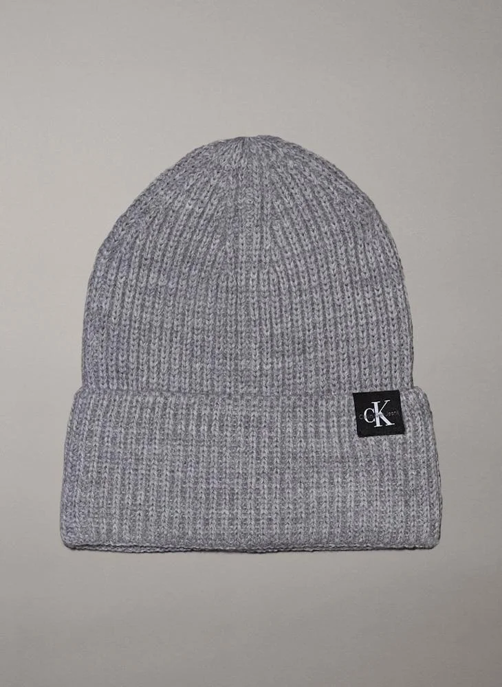 Calvin Klein Jeans Kids Monogram Rib Beanie
