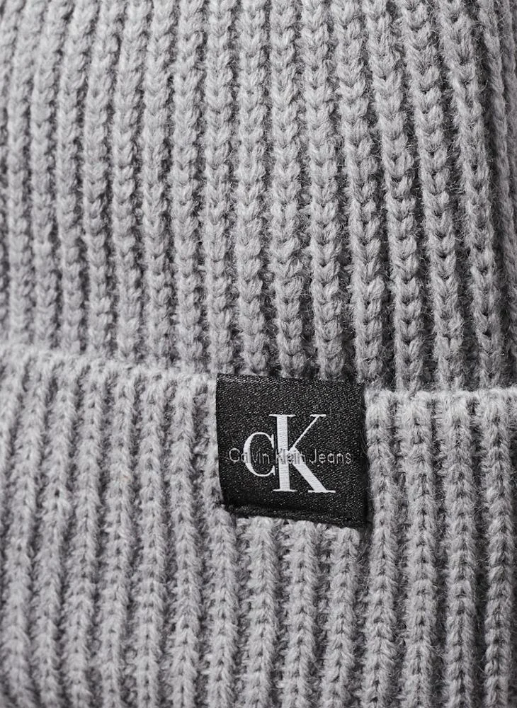 كالفن كلاين جينز Kids Monogram Rib Beanie