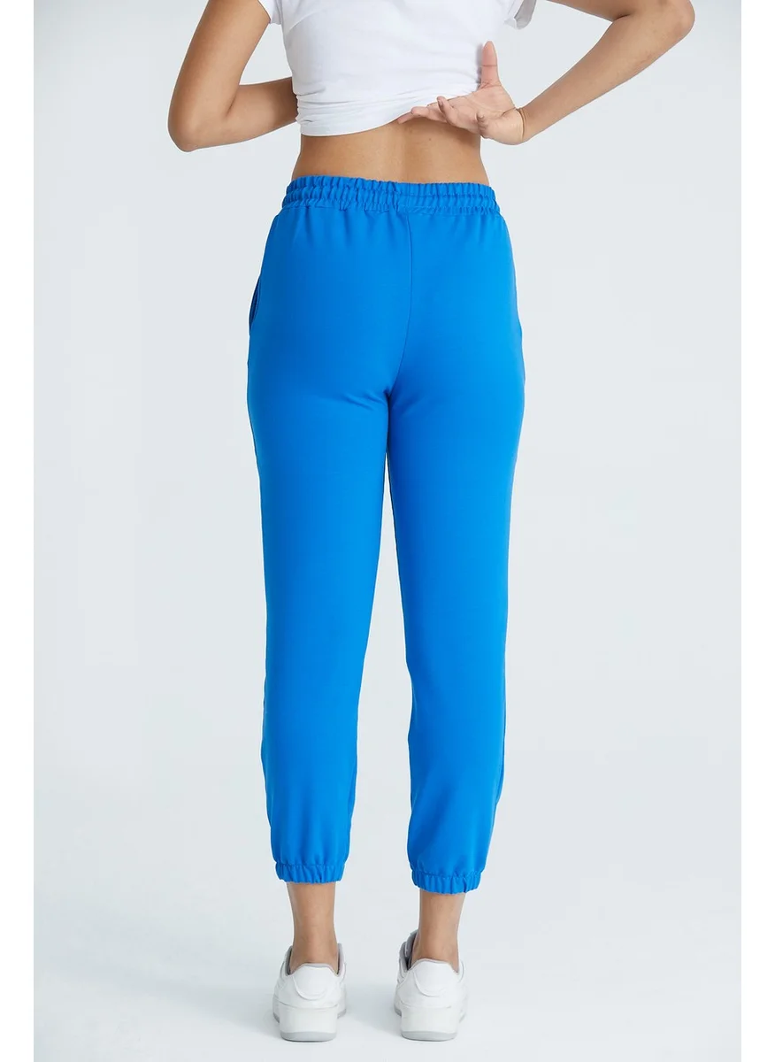 Twenty3 Women's Basic 2 Thread Lycra Regular Fit Sweatpants with Elastic Legs