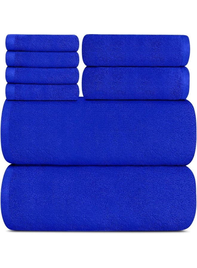 Topify Premium Bath Towels Set Pack of 8 - Image 1