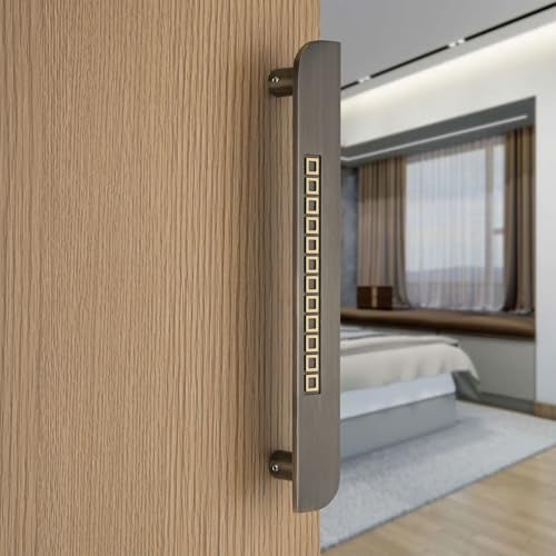 COMPASS 12" Brass Main Door Handle | Door Handles for Main Door | Pull Handles for All The Doors of House | Office | Hotels | PH-RDO (Pack of 1, Antique Finish) - Image 1