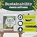 Aria 100 Recycled Toilet Paper 6 Rolls 3Ply Soft Bath Tissue Paper Packaging - Image 4