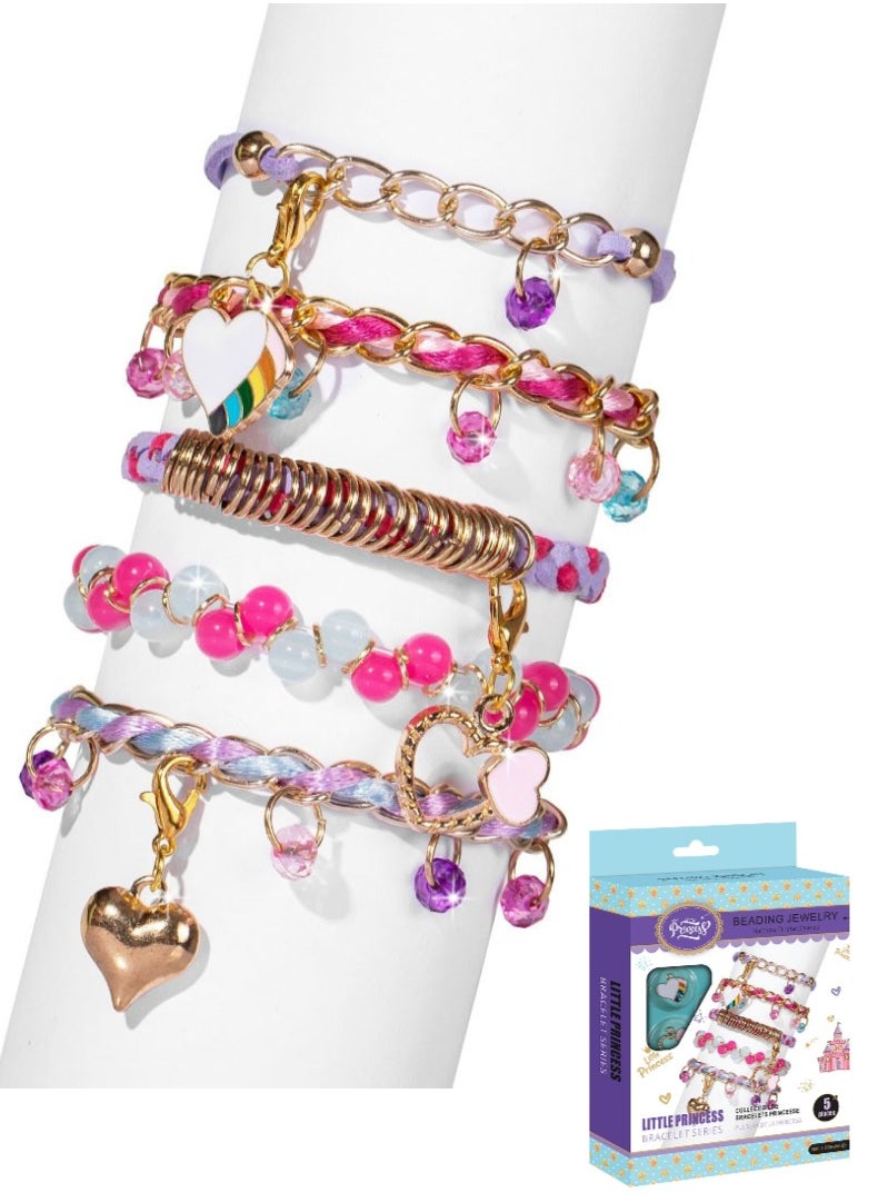 CALL PLAY Kids Jewelry Making Kit - 50+ Beads for DIY Bracelets Necklaces, Arts & Crafts Gift for Girls Boys Ages 5-12, Preschool Stringing Beads Set  - Image 1