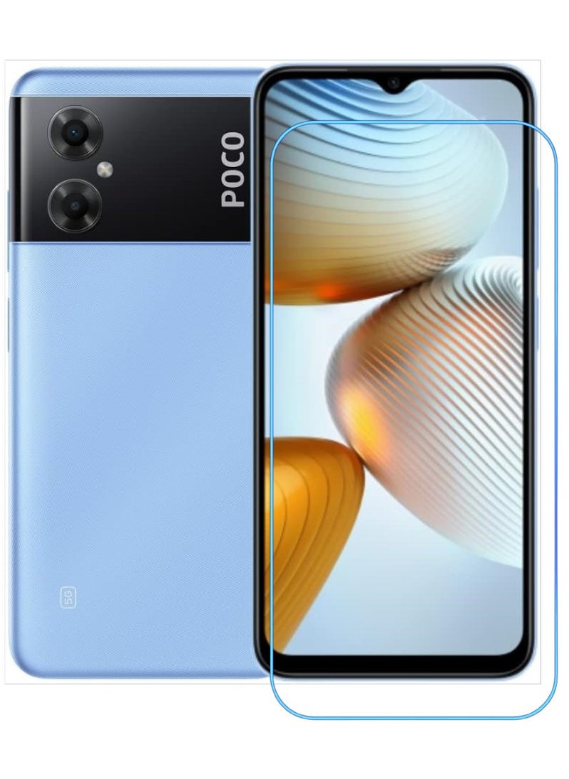 ACLIX Antistatic ESD Dustproof Premium Quality High Definition Clear Tempered Glass Screen Protector Designed For Xiaomi Poco M4 5G - Image 1
