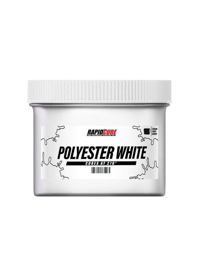 Screen Print Direct - Polyester White (8Oz.) Plastisol Ink For Screen Printing Fabric Low Temperature Curing Plastisol By Screen Print Direct Fast Cure Ink For Silk - Image 1