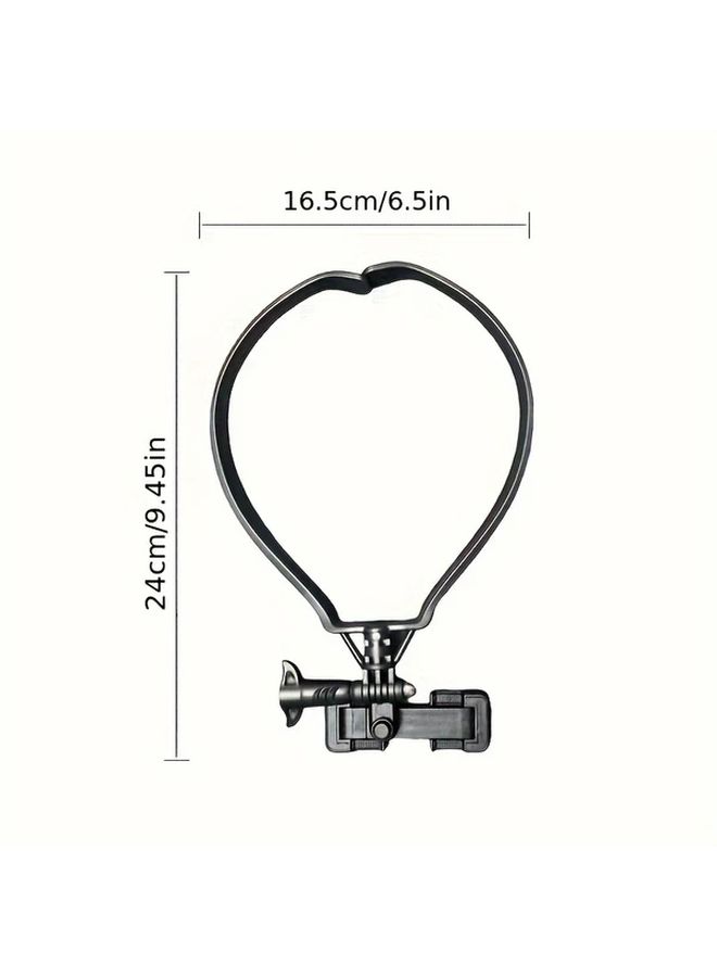Adjustable Neck Hanging Mobile Phone Holder Hands Free Camera Horizontal Vertical Switch - Image 3