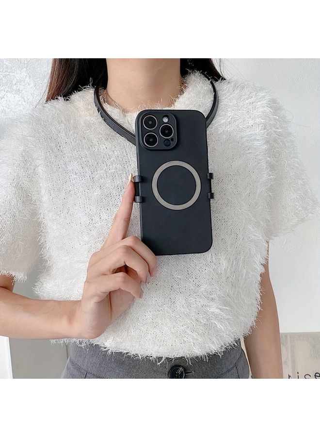 Adjustable Neck Hanging Mobile Phone Holder Hands Free Camera Horizontal Vertical Switch - Image 5