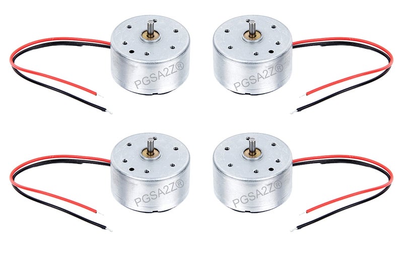 PGSA2Z® Mini DC Motor 3V–9V 8500 RPM – Pack of 4 | DIY Electric Motor for Hobby Projects, Toys, Robots, Science Kits, and STEM Learning Pack Of - Image 5