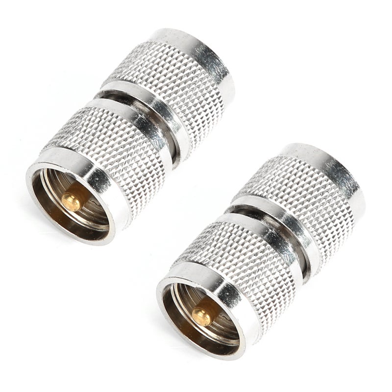 PL259 Connector: Nickel-Plated UHF Male To Male RF Coaxial Adapter - 1000+ Mating Life Plug-And-Use For Amateur Radios, Antennas, Wireless Devices - Image 4