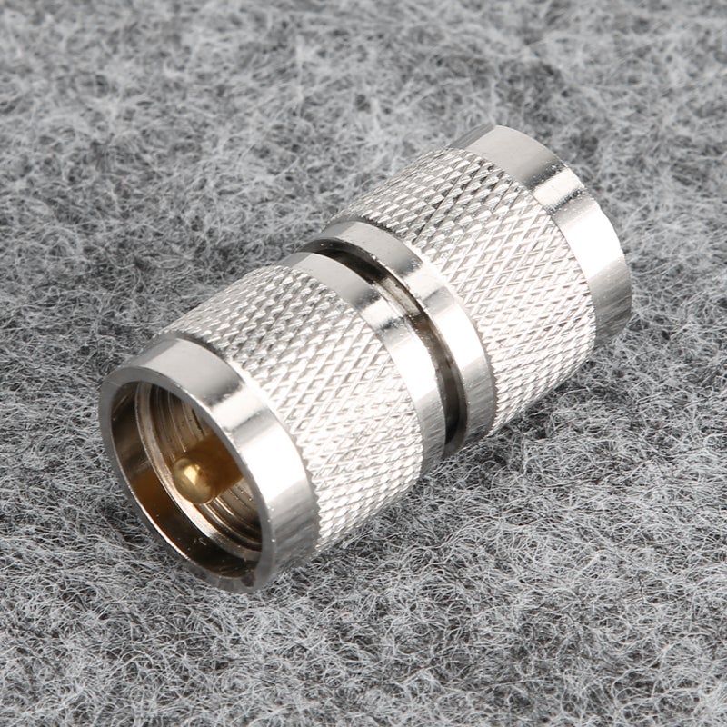 PL259 Connector: Nickel-Plated UHF Male To Male RF Coaxial Adapter - 1000+ Mating Life Plug-And-Use For Amateur Radios, Antennas, Wireless Devices - Image 5