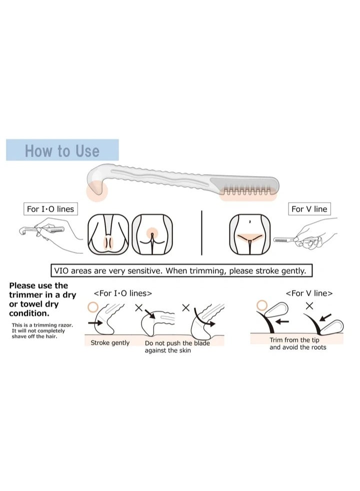 Feather Piany Vio Feminine Care Body Hair Trimmer for Delicate zone - Image 2