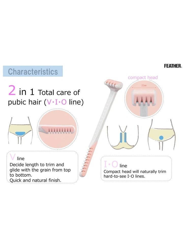 Feather Piany Vio Feminine Care Body Hair Trimmer for Delicate zone - Image 3