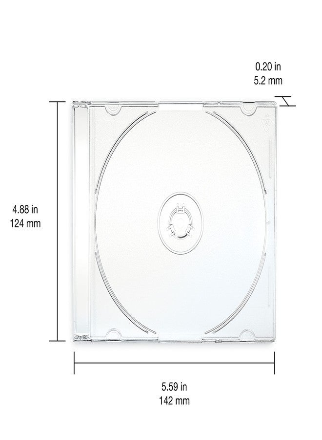 Verbatim CD DVD Blu-Ray Clear Slim Jewel Cases, 5.2 mm – 25 Pack - Image 5