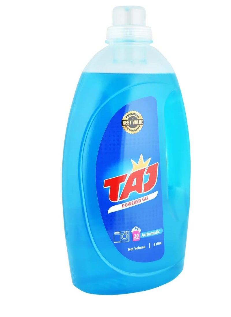 TAJ Taj Liquid Detergent 3 Liters – Powerful Stain Removal, Fresh Scent, Eco-Friendly Formula for All Fabrics  - Image 2