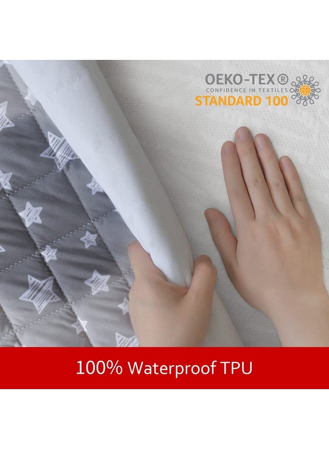 Moonsea Dog Bed Covers Replacement Washable 2 Pack, Waterproof Dog Bed Covers Dog Pillow Cover Quilted, Pet Bed Cover Lovely Grey Star Print, Puppy Bed Cover 27X36 Inches, For Dog/Cat, Cover Only - Image 3