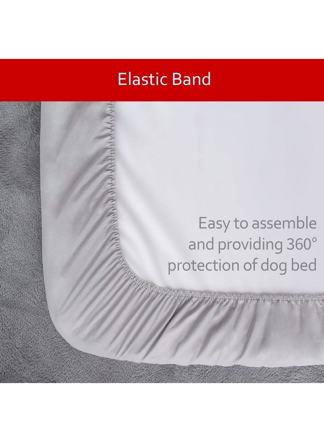 Moonsea Dog Bed Covers Replacement Washable 2 Pack, Waterproof Dog Bed Covers Dog Pillow Cover Quilted, Pet Bed Cover Lovely Grey Star Print, Puppy Bed Cover 27X36 Inches, For Dog/Cat, Cover Only - Image 5