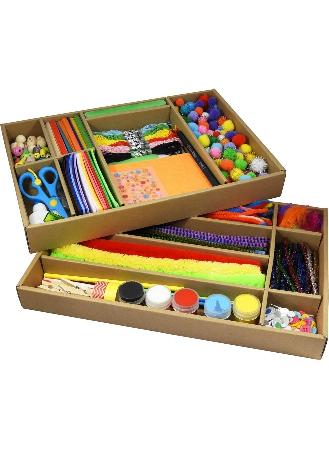 Buki France صندوق أنشطة DIY للأطفال من BUKI فرنسا 4 لجميع الأطفال مع 20 مشروعًا و800+ ملحق - Image 3