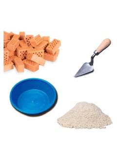 Teifoc Small Family House 35 pieces Brick Construction Set Toy STEM Building Kit with Real Bricks and Mortar Made in Germany TEI 1024  - Image 3