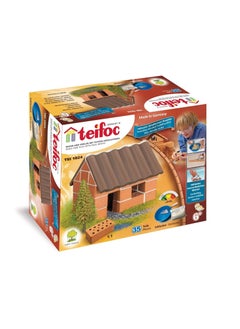 Teifoc Small Family House 35 pieces Brick Construction Set Toy STEM Building Kit with Real Bricks and Mortar Made in Germany TEI 1024  - Image 2