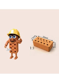 Teifoc Small Family House 35 pieces Brick Construction Set Toy STEM Building Kit with Real Bricks and Mortar Made in Germany TEI 1024  - Image 5