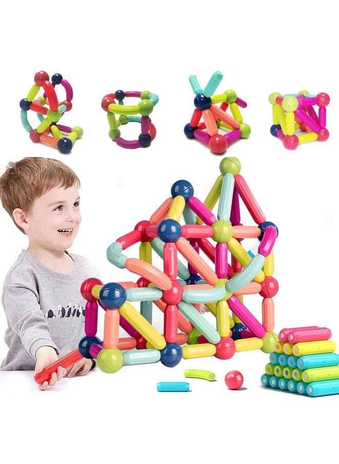 FunBlast FunBlast Magnetic Sticks Building Blocks for Kids - 42 Pcs Stick Blocks for Kids, DIY STEM Toys for Kids, Building & Construction Toys, Brain Game Toys for 3+ Year Old Kids Boys, Girls (42 Pcs)  - Image 1