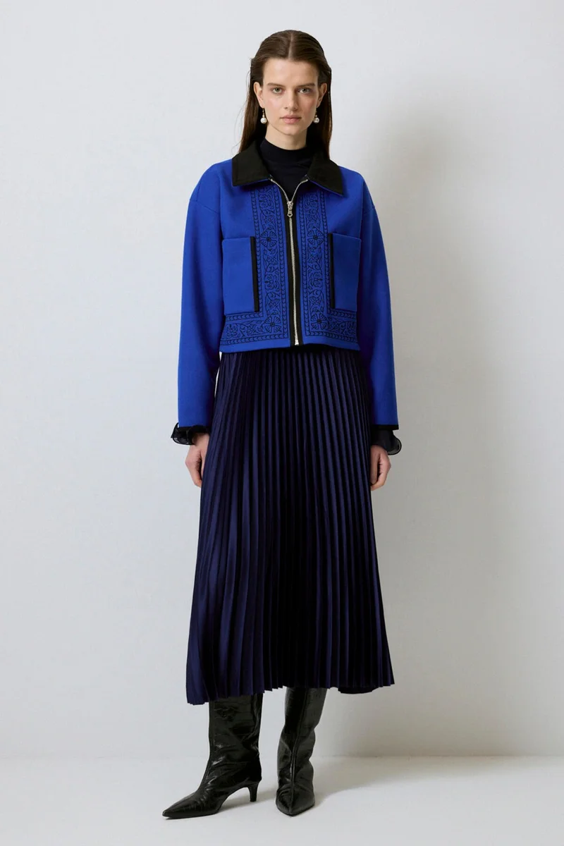 توتشي Embroidered Cashmere Jacket