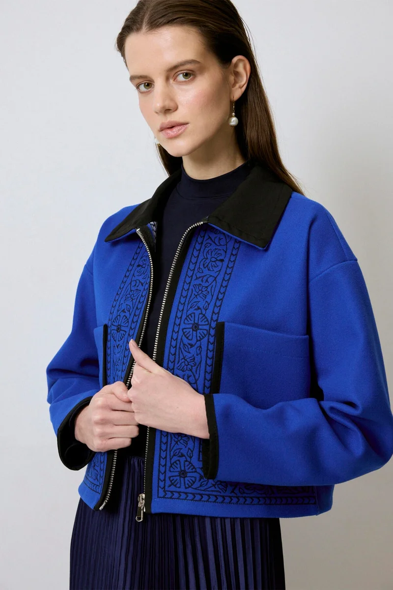 توتشي Embroidered Cashmere Jacket