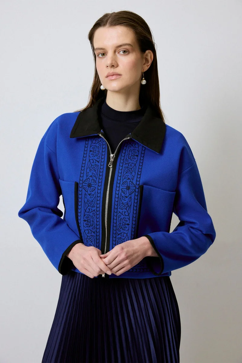 توتشي Embroidered Cashmere Jacket