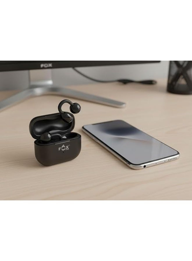 Fox ClipBuds Pro Wireless Bluetooth Earbuds with Noise Cancellation, Ear Clip, Bluetooth 6.0 Connectivity, High-Definition Sound, and 6 Clear Microphones (Fox Core) - Image 3