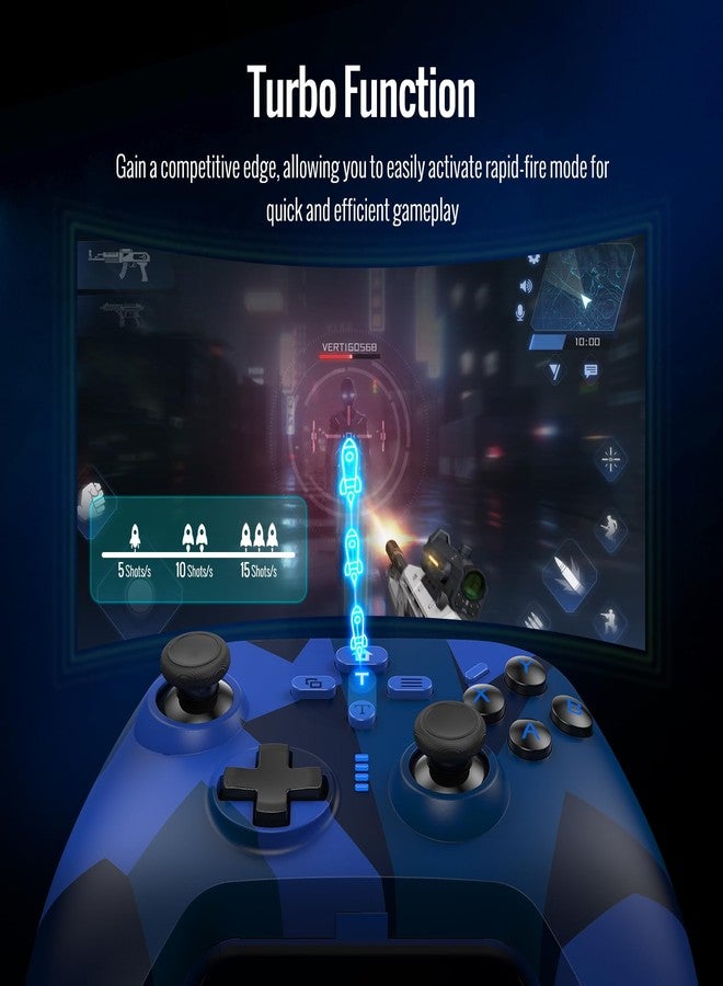 BETMI for Xbox Controller Compatible with Xbox One, Xbox Series X/S, Xbox One X/S,PC,Wireless Gaming Controller with 2.4GHz Wireless Adapter/Dual Vibration/Turbo/Marco Function - Image 3