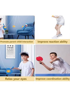 SYOSI Indoor Hanging Table Tennis Trainer, Portable Table Tennis Exerciser Hanging Pingpong Balls Training Sparring Device For Kids To Improve Hand-Eye Coordination  - Image 4