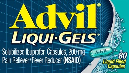Advil أدفيل ليكوي جيلز مسكن للألم وخافض للحرارة دواء للألم للبالغين مع إيبوبروفين 200 ملغ لصداع وآلام الظهر وآلام الحيض وتخفيف آلام المفاصل 80 كبسولة سائلة معبأة في عبوة من 2 - Image 2