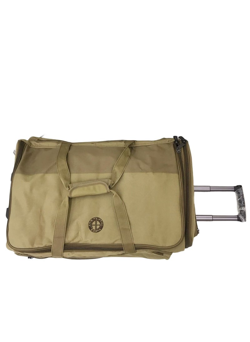 Albawadi Camping Luggage Bag Multi Layer Travel Packing Bag with Trolley Wheels - Image 3