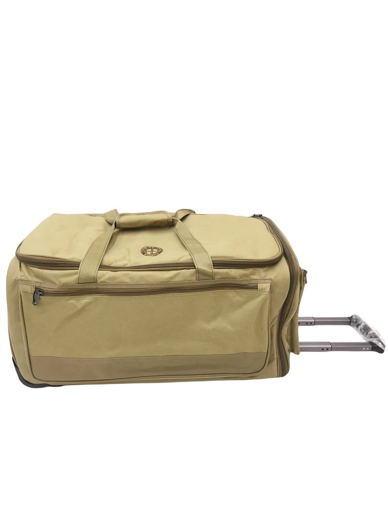 Albawadi Camping Luggage Bag Multi Layer Travel Packing Bag with Trolley Wheels - Image 2