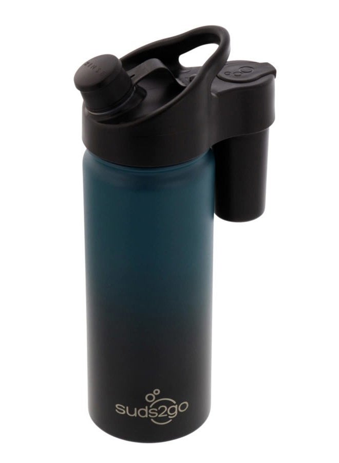 Suds2Go Portable Handwashing Water Bottle, Stainless Steel, Double-Walled, Vacuum-Sealed & Leakproof, Lightweight Design for Camping, Sports & Travel, Midnight Ombre (20oz) - Image 1