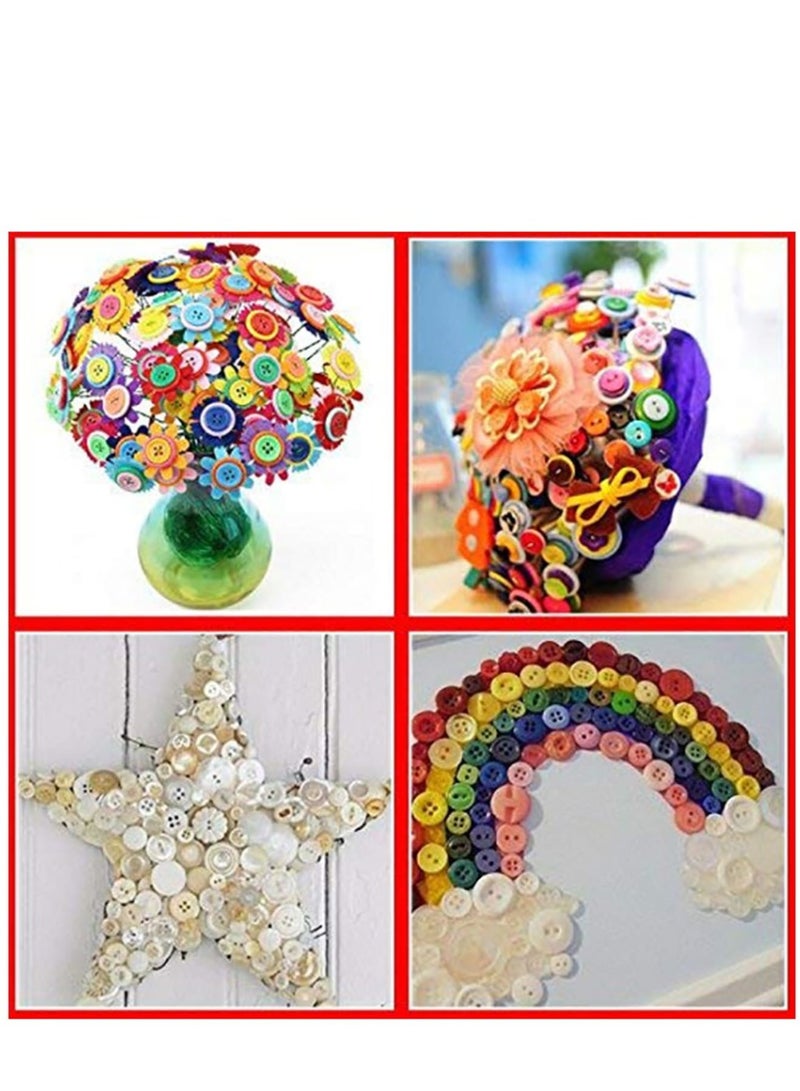 Zikra Brown Button Assortment Brown Buttons for Crafts Tan Craft Buttons Bulk Assorted Sizes Buttons Brown for Crafting Ôºà200g set) - Image 4