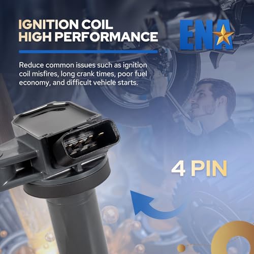 ENA ملف إشعال ENA 8 لـ V8 4.7 4.3 متوافق مع تويوتا تندرا سيكويا لاند كروزر 4رانر لكزس LX470 GX470 GS430 LS430 SC430 2000 2001 2002 2003 2004 205 2006 2007 2008 2009 ملفات لـ UF230 UF493 - Image 4