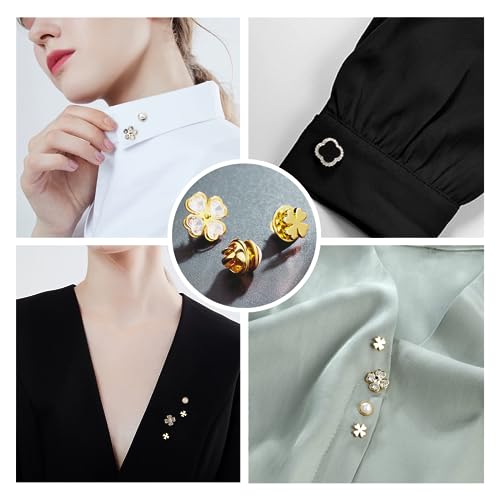 KASBEE Pin Backs, Lapel Pin Backs, 50PCS Brass Metal Pin Backings for Brooch Tie Hat Badge Insignia, Gold - Image 3