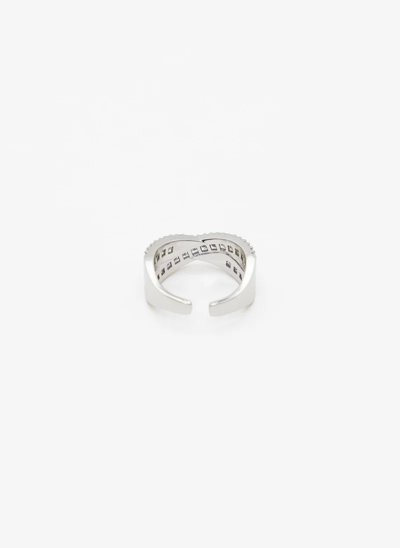 Lichi  Ring with intertwined crystal lines for Women | Best Price UAE