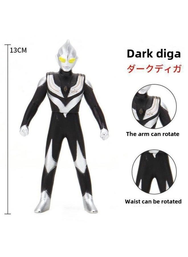 Generic - 13CM Ultraman Soft Plastic Tiga Style Maltos Galaxy Zero Superman Children's Hot Toys Wholesale-Color:17. Dark - Image 1