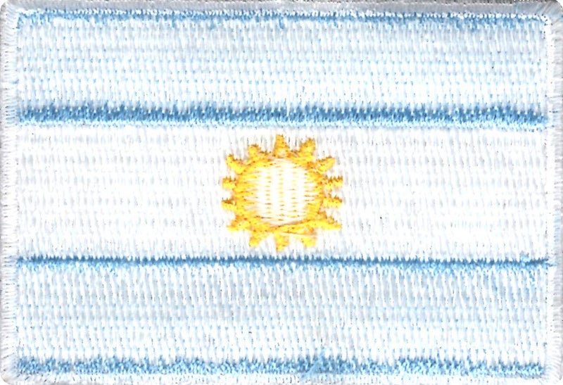 Generic Argentina Flag Applique Embroidered Sweing Patch Suitable for Jackets, Bags, T-Shirts, Jeans, Pants, Outdoor Clothing ; Size: 7cm x 5cm ; Imported from Malaysia (1 Piece).  - Image 2