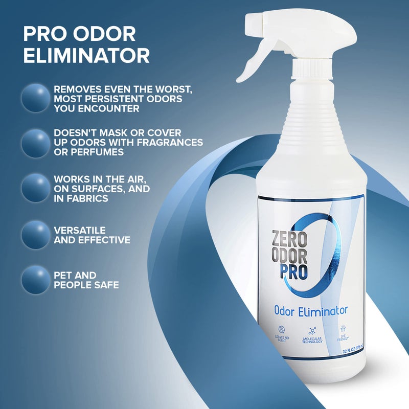 Zero Odor Pro - Commercial Strength Eliminator Odor Neutralizer, Room Deodorizer Odor Eliminator Musty Smell - Strongest Odor Eliminator Trigger Spray, (32-ounce) - Image 5