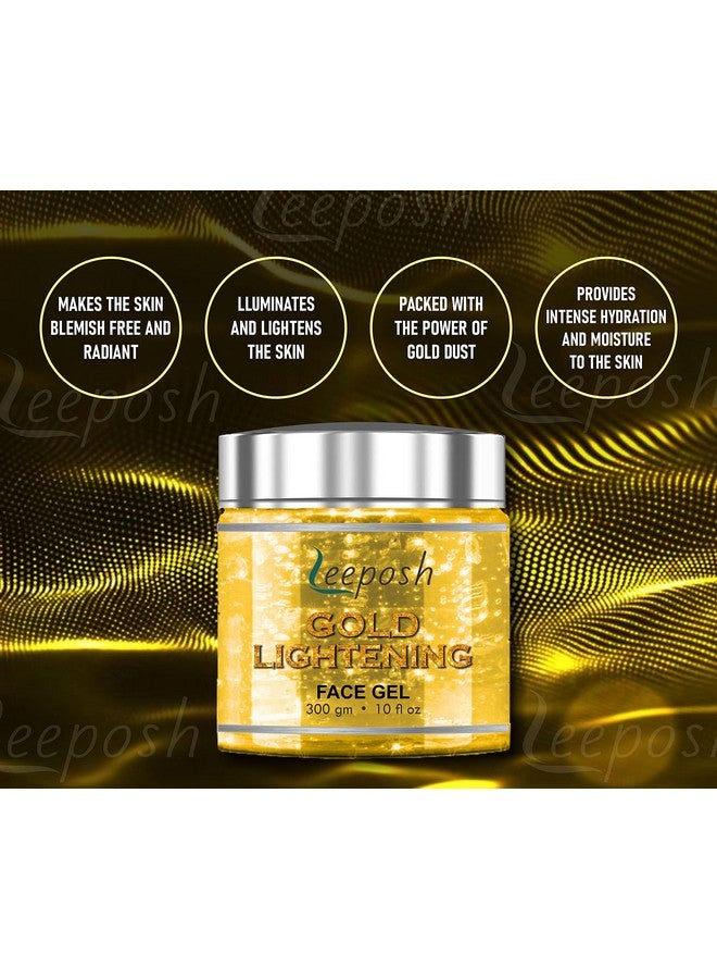 ليبوش جل تفتيح البشرة من Leeposh Gold | جل فيتامين سي | جل ذهب عيار 24 | جل تبييض البشرة بالذهب الخالص 300 مل - Image 2