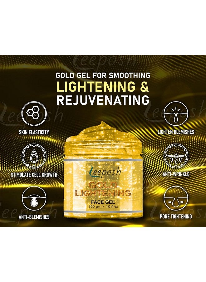 ليبوش جل تفتيح البشرة من Leeposh Gold | جل فيتامين سي | جل ذهب عيار 24 | جل تبييض البشرة بالذهب الخالص 300 مل - Image 3
