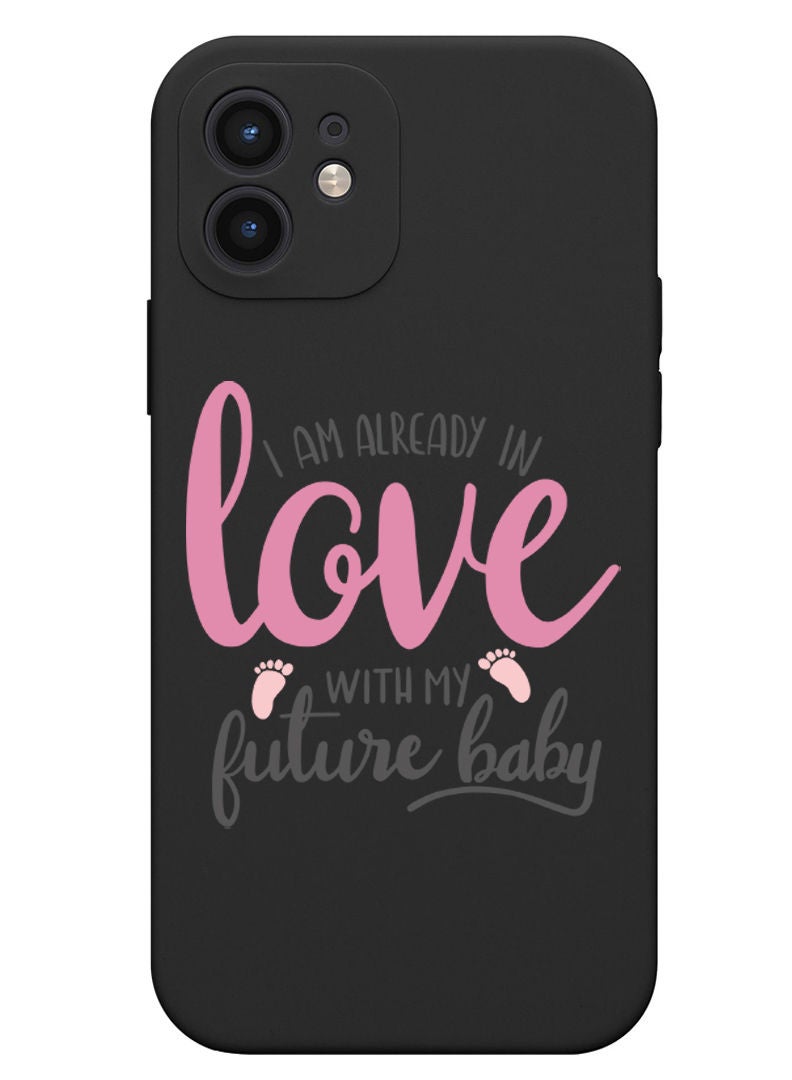 Theodor Protective Slim Fit Case Liquid Silicone Cover with Full Body Protection Anti-Scratch Shockproof Case For iPhone 12 Black  - I am not black - Image 1
