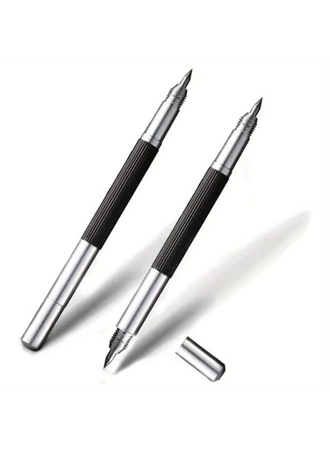 3pcs Double Head Engraving Pen Tungsten Carbide Tip Etching Pencil For Metal Glass Wood - Image 3