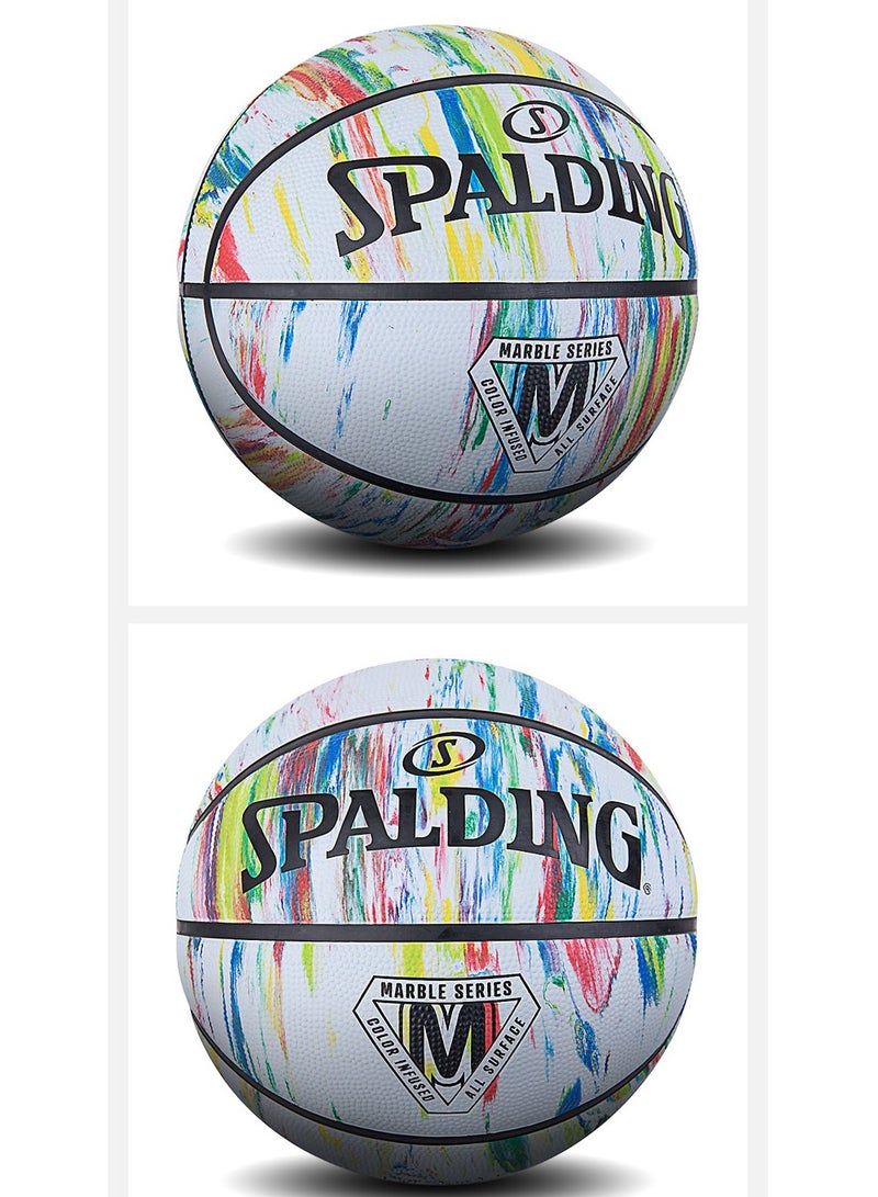 SPALDING Rubber No.7 Graffiti Outdoor Flower Ball Cool Street Basketball - Image 2